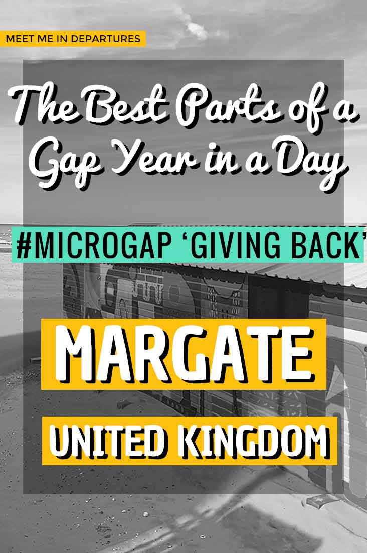 A Microgap in hipster and eco-conscious Margate. An ethical day trip from London to visit the trendy seaside town of Margate, UK to 'Give Back'. Find out all about Microgapping in the UK and how to cram amazing experiences into just one day. #Microgap #Microgapping #MyMicrogap #VisitEngland #GivingBack