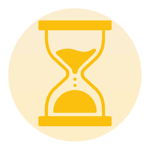 A yellow icon of a timer